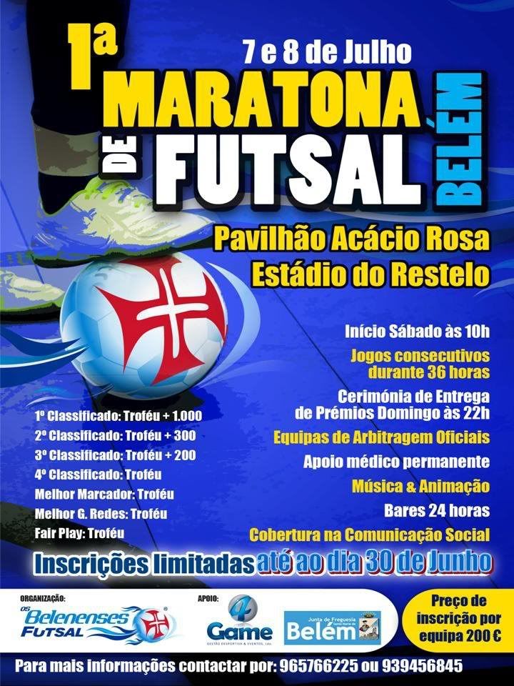 Cartaz Maratona de Futsal 2012