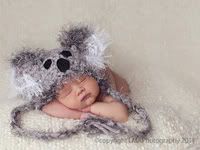 Koala Hat<br>Made-to-Order<br>Crocheted Hat by Knoodle Knits