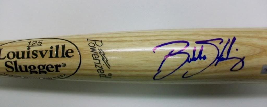 Bubba Starling Autographed Louisville Slugger Blonde Bat