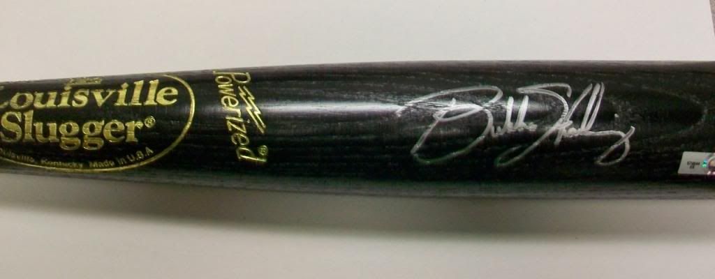Bubba Starling Autographed Black Louisville Slugger Bat