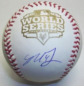 Madison Bumgarner Autographed 2012 World Series Baseball