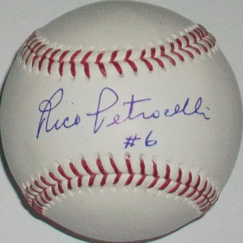 Rico Petrocelli Autographed Baseball