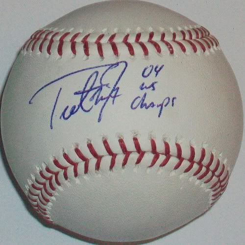  Trot Nixon "04 WS Champs" Autographed Baseball