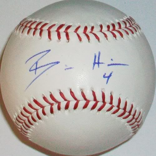 Billy Hamilton Autographed Baseball