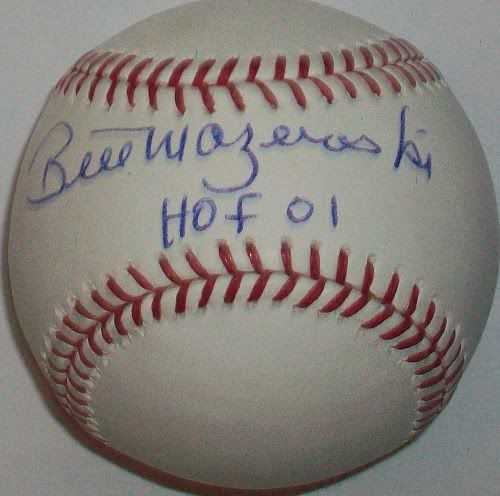  Bill Mazeroski "HOF 01" Baseball
