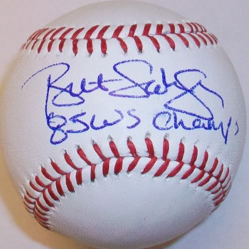  Bret Saberhagen "85 WS Champs" Autographed Baseball