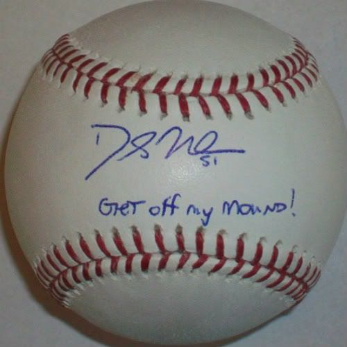  Dallas Braden "Get Off My Mound!" Baseball