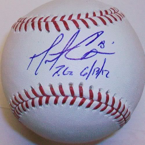  Matt Cain "PG 6/13/12" Autographed Baseball