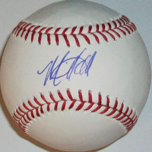 Mike Olt Autographed Baseball