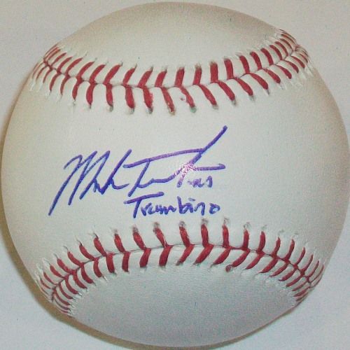  Mark Trumbo "Trumbino" Autographed Baseball