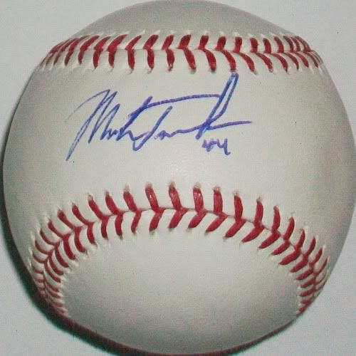 Mark Trumbo Autographed Baseball