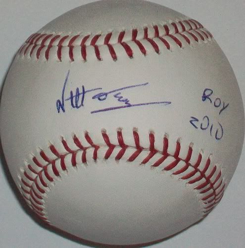  Neftali Feliz Autographed "2010 ROY" Baseball