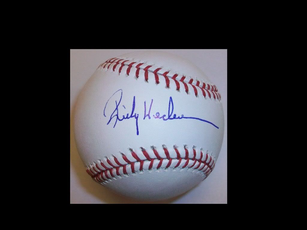 Rickey Henderson Autographed Official MLB Baseball