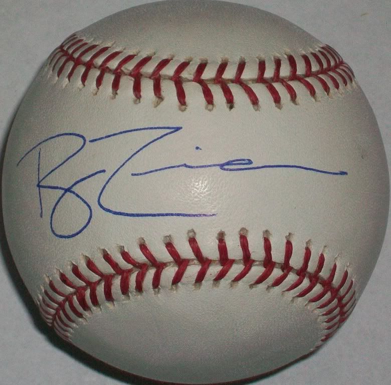 Ryan Zimmerman Autographed Official MLB Baseball