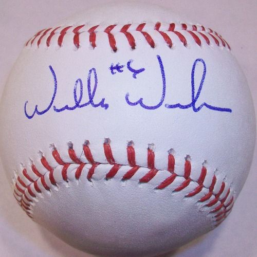 Willie Wilson Autographed Baseball