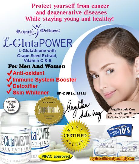 glutathione before and after. (L-Glutathione with * Grape