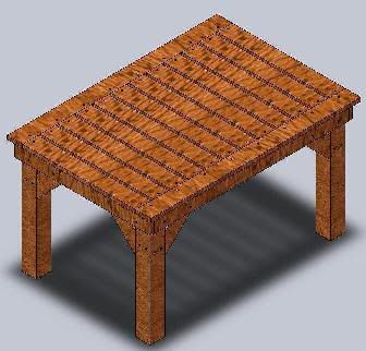 Garden Wooden Table - DIY Woodworking Plans & Woodworking Projects