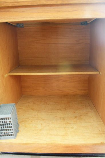 cabinet for hidden trash can