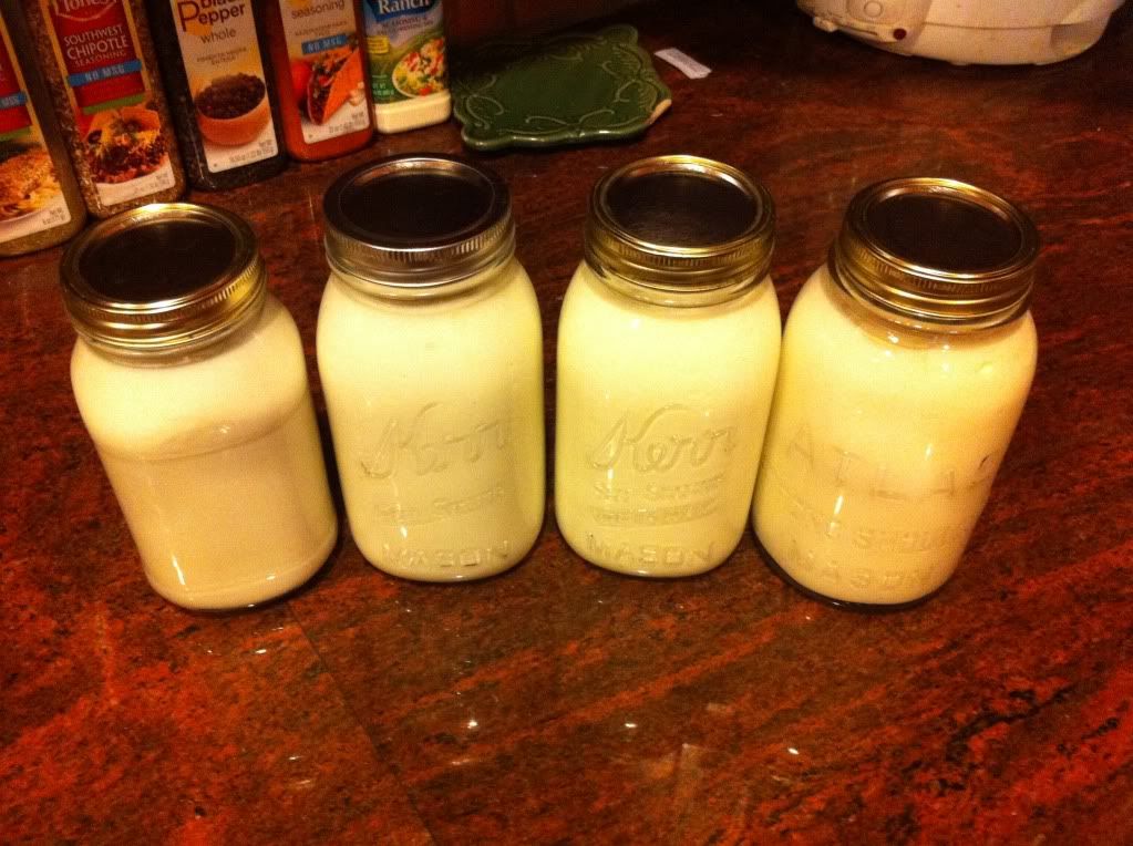 The yogurt is ready to store in the refrigerator!