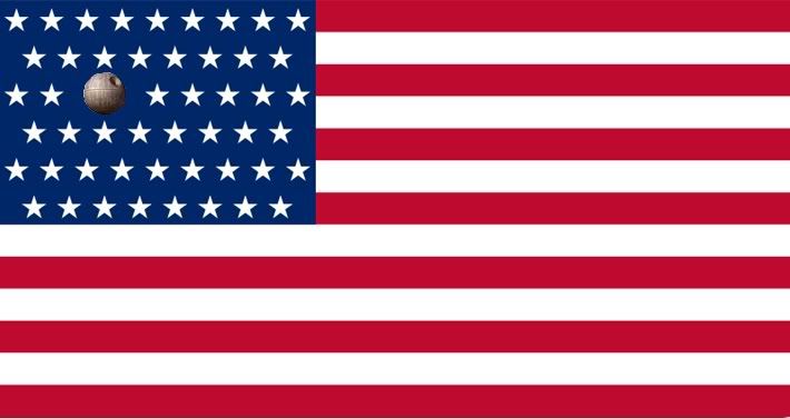 The new flag of the USA