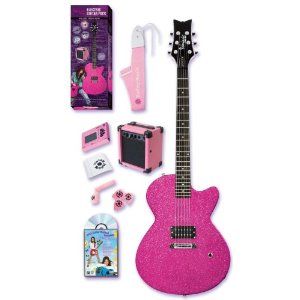 Daisy Rock Debutante Rock Candy Princess Atomic Pink Electric Guitar Pack