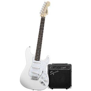 Squier by Fender Stop Dreaming-Start Playing Set SE Special Squier by Fender SP10 Amplifier, Arctic White