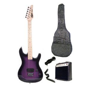 Viper 39 Inch Purple Electric Guitar and 10 Watt Amp Pack 