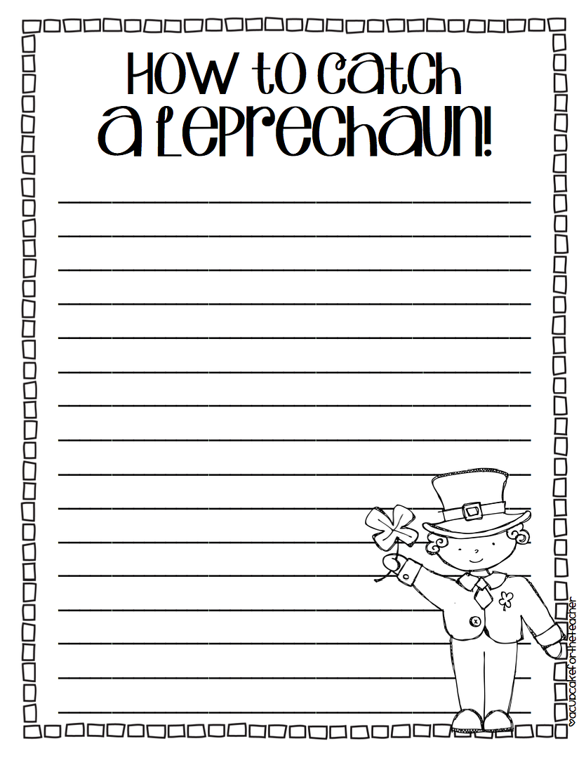 Leprechaun writing paper