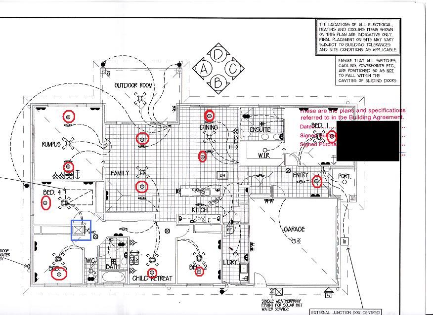 Electrical layout of a house Electrical layout of a house