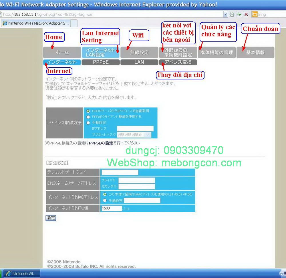 Hướng dẫn cách config Router Wifi Game Nintendo đến từ JAPAN - 5