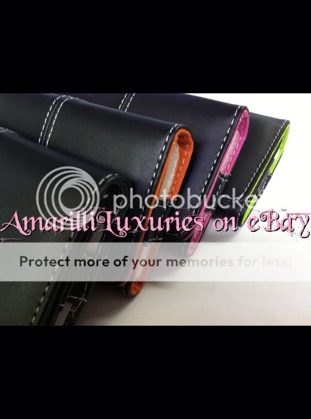 iPhone 4 Case & Wallet  Holds Credit Cards, Cash  Black, Pink, Blue 