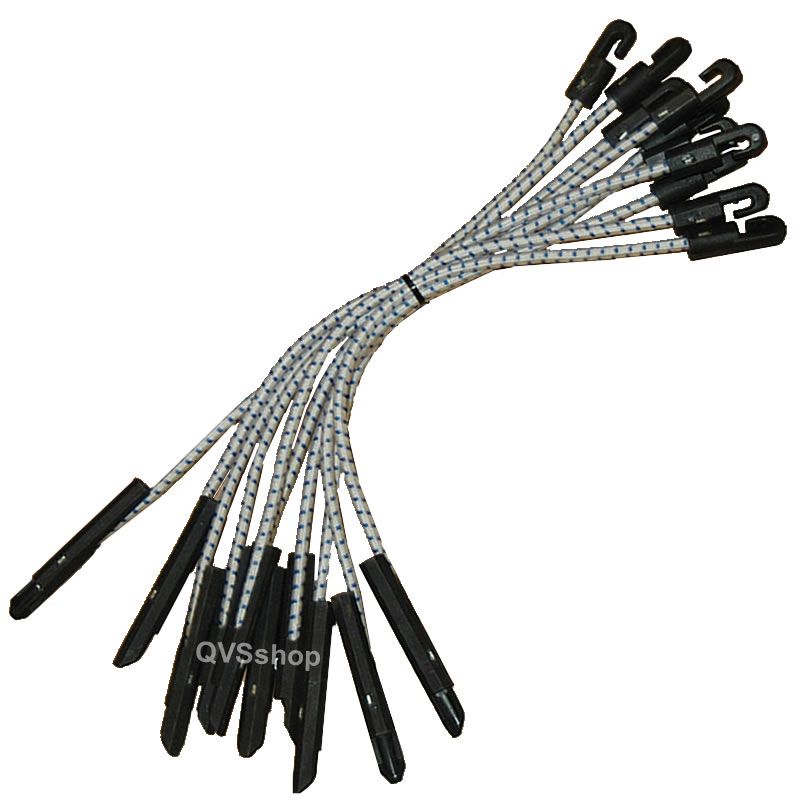 Tarpaulin Elastic... Heavy Duty Bungee Cords 12 in a Pack Shock Cord Ties