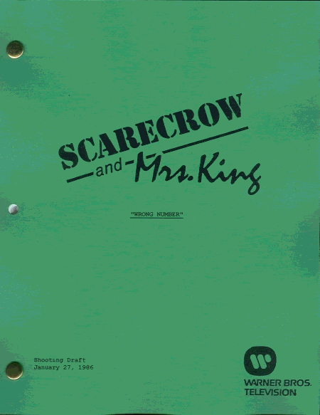 Scarecrow and Mrs King Set of Three TV Scripts Kate Jackson Bruce 