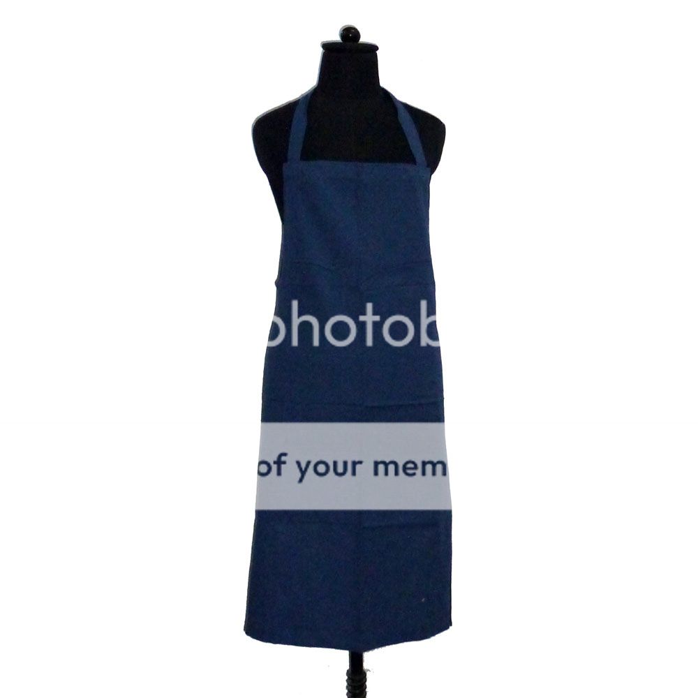 ATTRACTIVE FULL APRONS 100% COTTON FABRIC SOLID COLOR BRAND NEW 