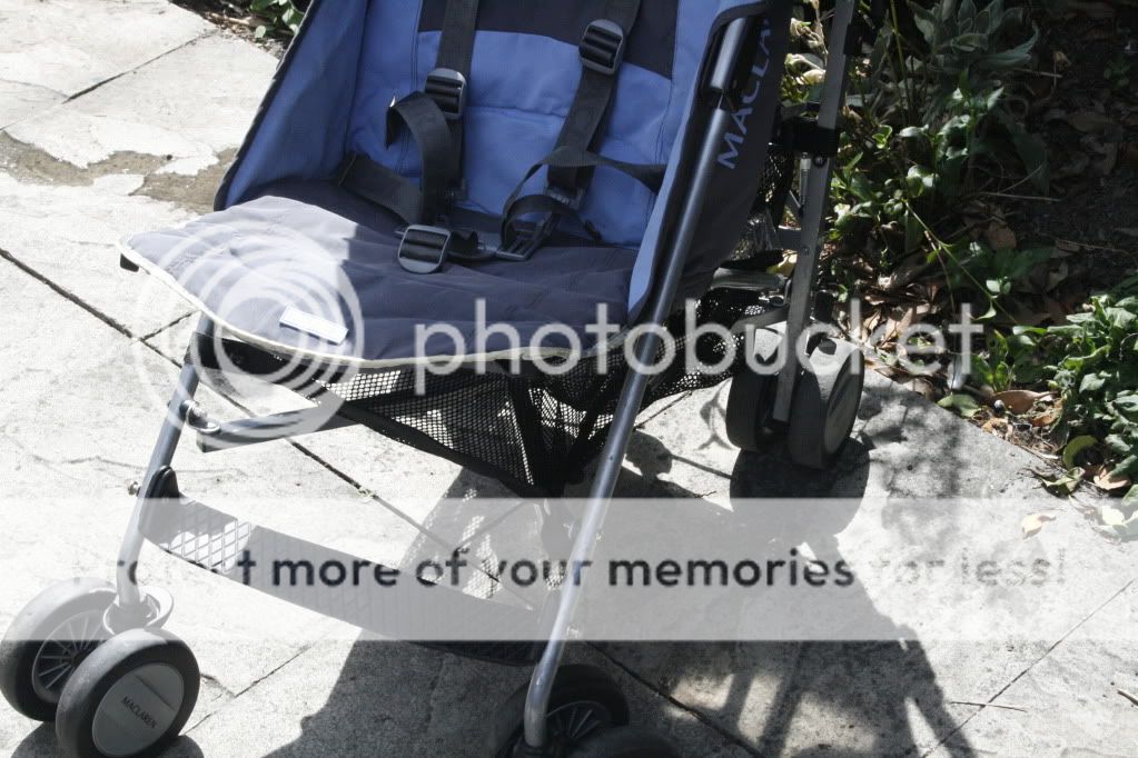 excellent maclaren quest sport pushchair storm/blue