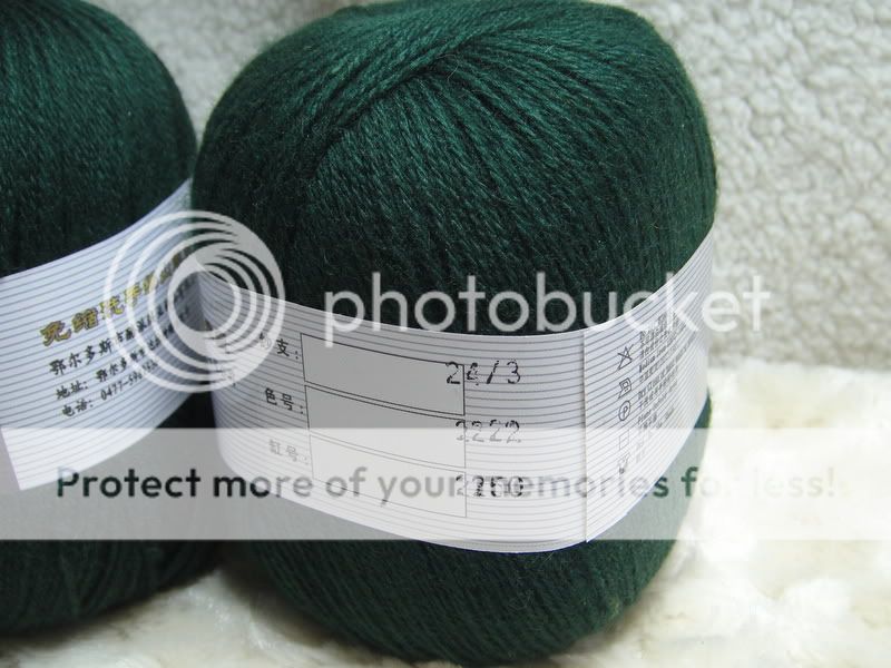   Skeins Luxury Cashmere Mink Knitting Yarn Lot;Lace;100g; green  