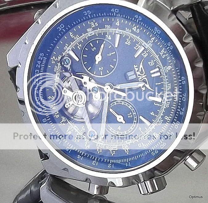 Cool Classic Swiss Style Steel Sport Auto Winder Chronograph Mens Watch Woman