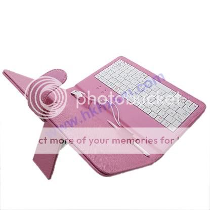 bid 7 case keyboard for epad apad android tablet pink