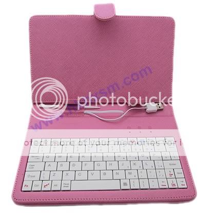 inches Leather Case with Keyboard for USB Tablet  